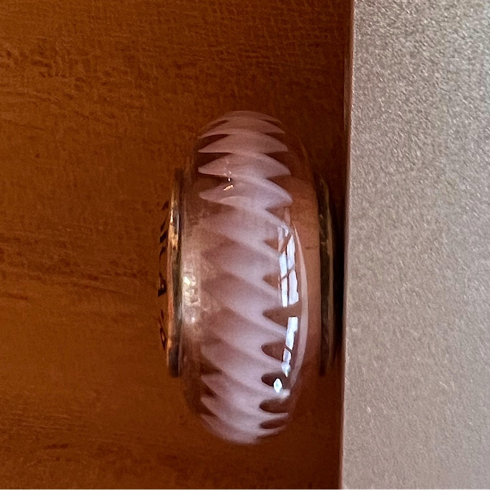 Pandora Glass Charm - pink swirl